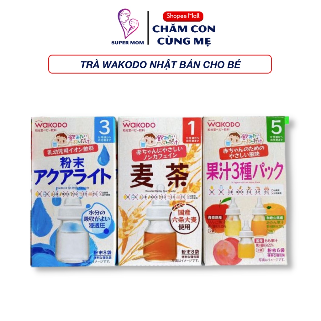 Trà Wakodo đủ vị cho bé từ 5 tháng tuổi Nhật bản