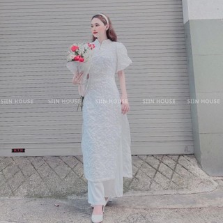 [Ảnh thật] SÉT ÁO DÀI GẤM TAY PHỒNG