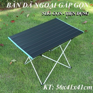 Bàn dã ngoại xếp gọn picnic du lịch gấp gọn bằng hợp kim nhôm nhẹ, gấp gọn, chắc chắn, độ bền cao
