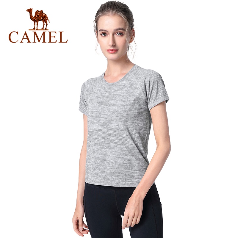 Bộ đồ thể thao CAMEL ngắn tay dáng ôm thời trang cao cấp cho nữ