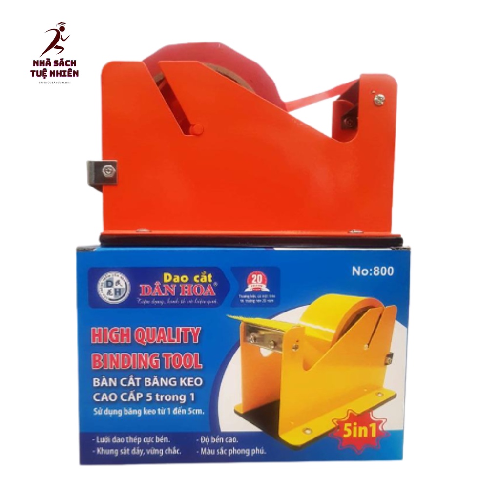 Cắt băng keo để bàn 5cm 4.8cm thân sắt DH 800 và thân nhựa DH 800 dụng cụ cắt keo vòng lớn cắt băng keo mini