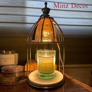 [ Có Hẹn Giờ + Chỉnh Sáng] Đèn Đốt Nến Thơm Hình Lồng Chim