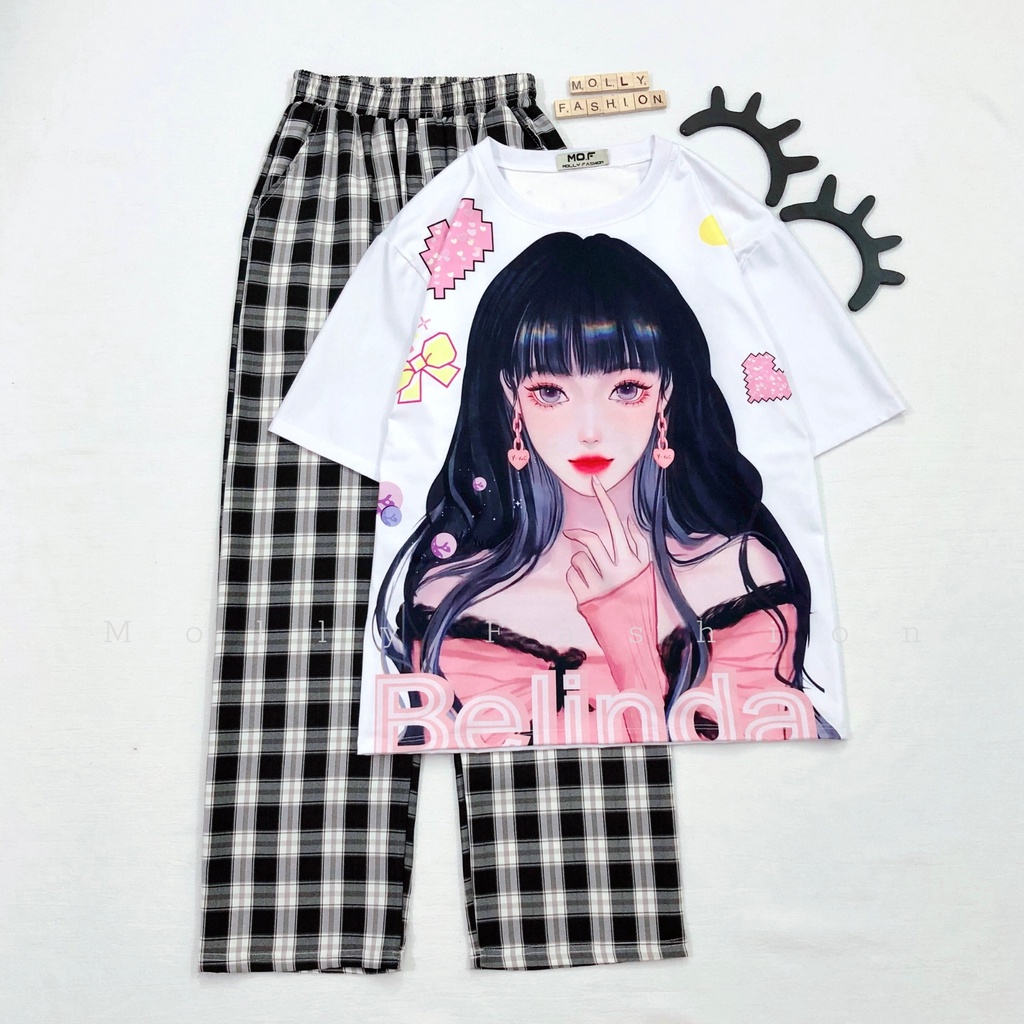 Set đồ nữ quần dài CARO KATE NHIỀU MẪU 8 ❤️ Đồ bộ hoạt hình Freesize Molly Fashion