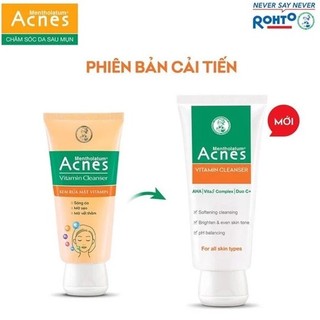SRM Sữa rửa mặt Acnes Vitamin Cleanser sáng da mờ sẹo mờ vết thâm 100g