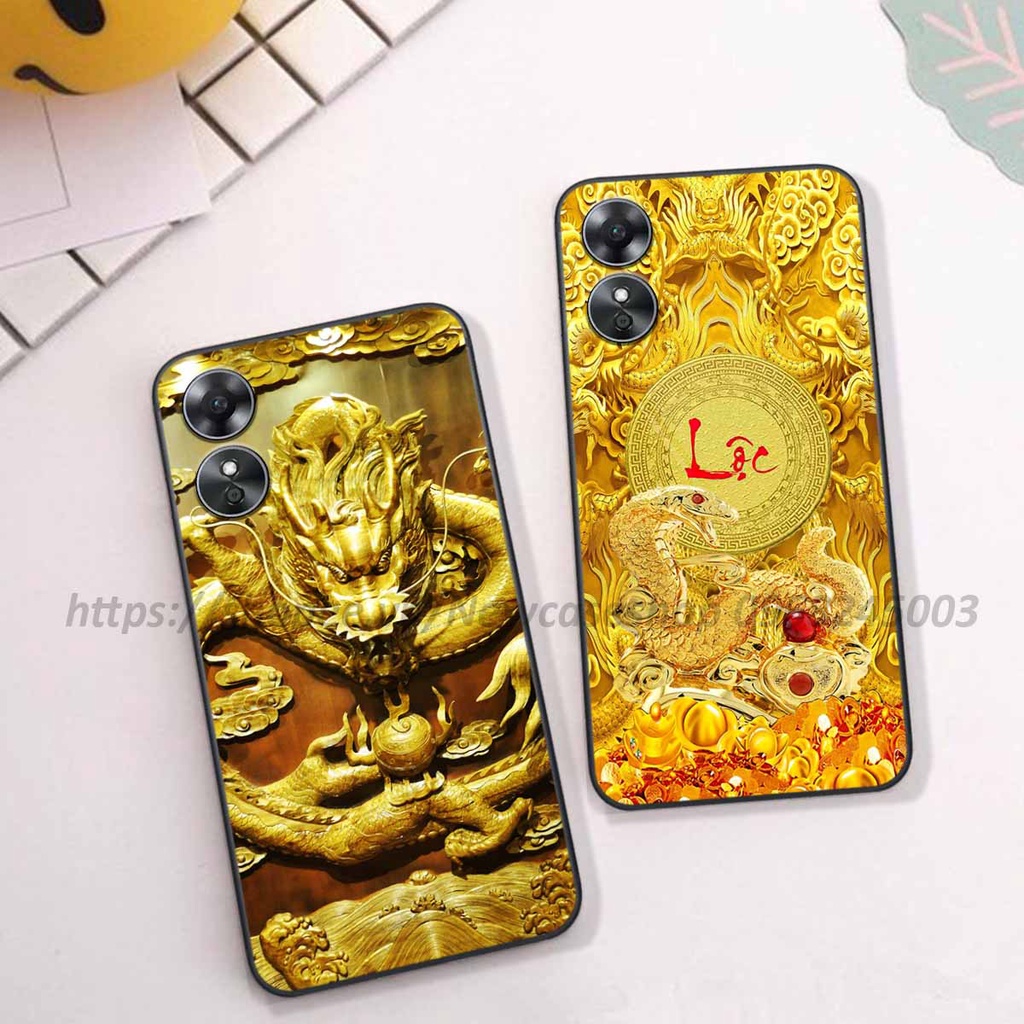 Ốp Oppo A17 / A17K in hình 12 Con Giáp Tài Lộc 3D