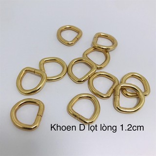 2 chiếc khoen D thường làm túi ví
