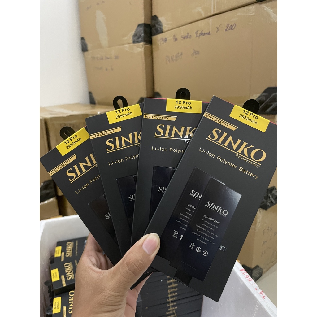 PIN IP 12 PRO DUNG LƯỢNG CAO SINKO