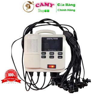 Máy uốn xoăn kỹ thuật số setting mini digital-perm-220v với thiết kế 25 dây gắn trục siêu gọn nhẹ giành cho salon camy