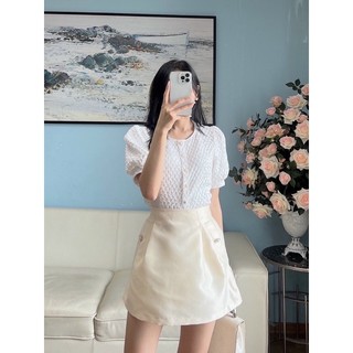 [ Ảnh thật ] Chân váy phồng tafta cạp chun sau ( có lót quần)