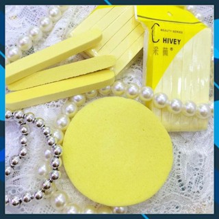 Bông nở rửa mặt Chivey 12 miếng thanh nén bọt biển rửa mặt