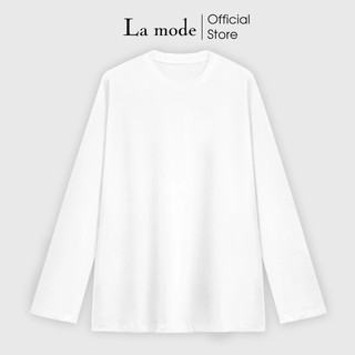 Áo Thun Tay Dài Longtee Trơn Basic Unisex Nam Nữ Form Rộng - La mode