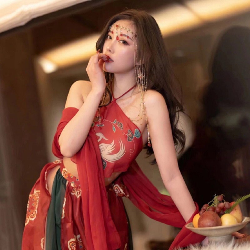 Trang phục cổ trang yếm cosplay cánh chim đồ ngủ sexy