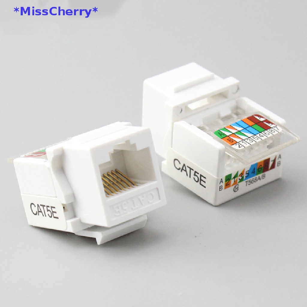 Set 10 Mô Đun Nối Dây Cáp Mạng Lan RJ45 CAT5e Chuyên Dụng Mới