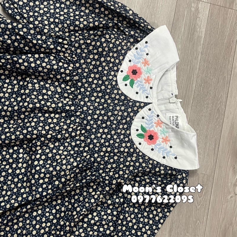 XD- Váy hoa nhí vintage PHLONA size 12/18m-8y