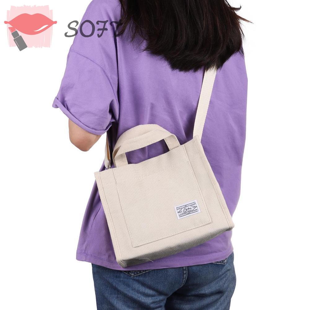 Túi Đeo Chéo Vải Nhung Cotton Phong Cách Cổ Điển Thời Trang Cho Nữ