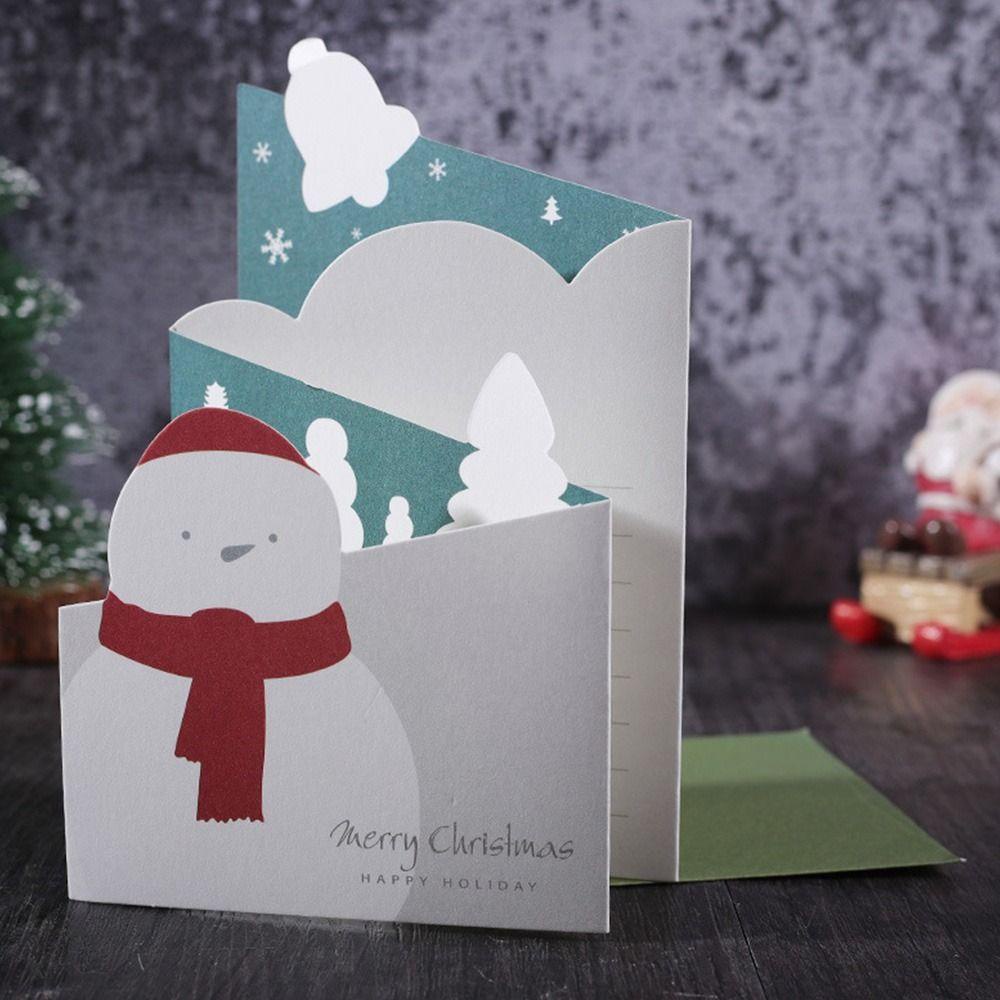 Bộ 5 Thiệp Giáng Sinh In Chữ Merry Christmas