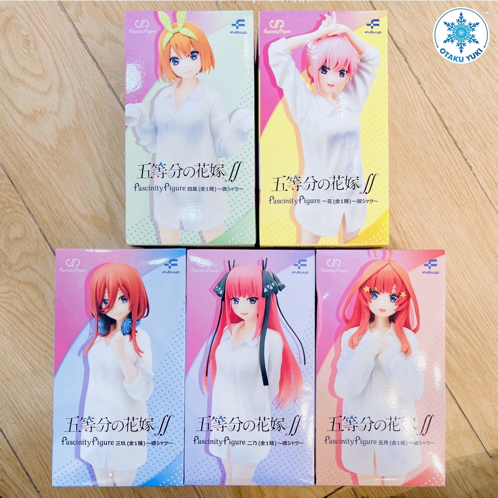 Mô Hình Gotoubun No Hanayome - Nakano Miku, Nino, Itsuki, Yotsuba, Ichika Fascinity Figure