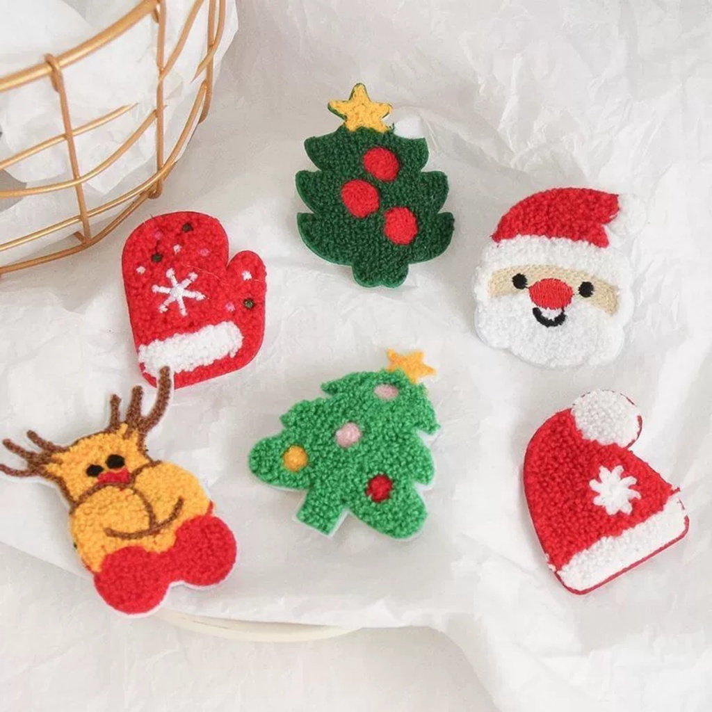 Kẹp tóc thiết kế phong cách giáng sinh dễ thương nhiều mẫu - giao ngẫu nhiên