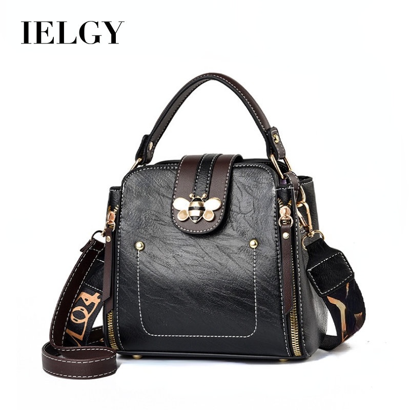 IELGY Túi Đeo Chéo Vai Bằng Da Mềm Thời Trang