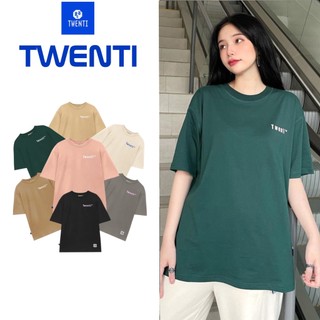 Áo thun TWENTI form rộng chữ đơn giản