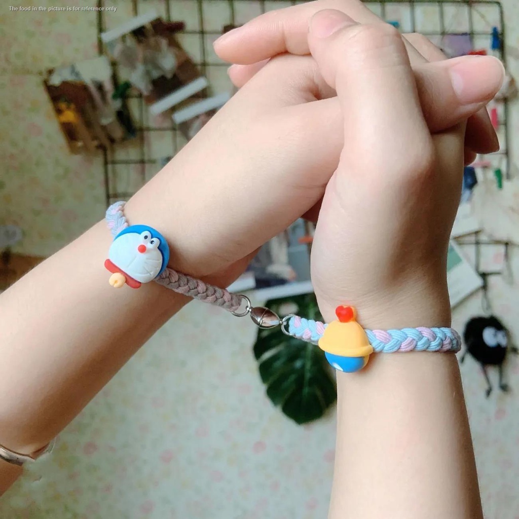Vòng Tay Cao Su Cặp Đôi Mèo Máy Có Nam Châm Thu Hút Đáng Yêu Gửi Bạn Trai ca