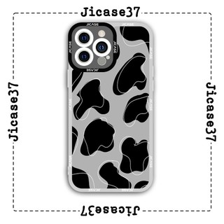 Ốp lưng iphone và samsung xiaomi oppo cạnh vuông Jicase Bò sữa xám 