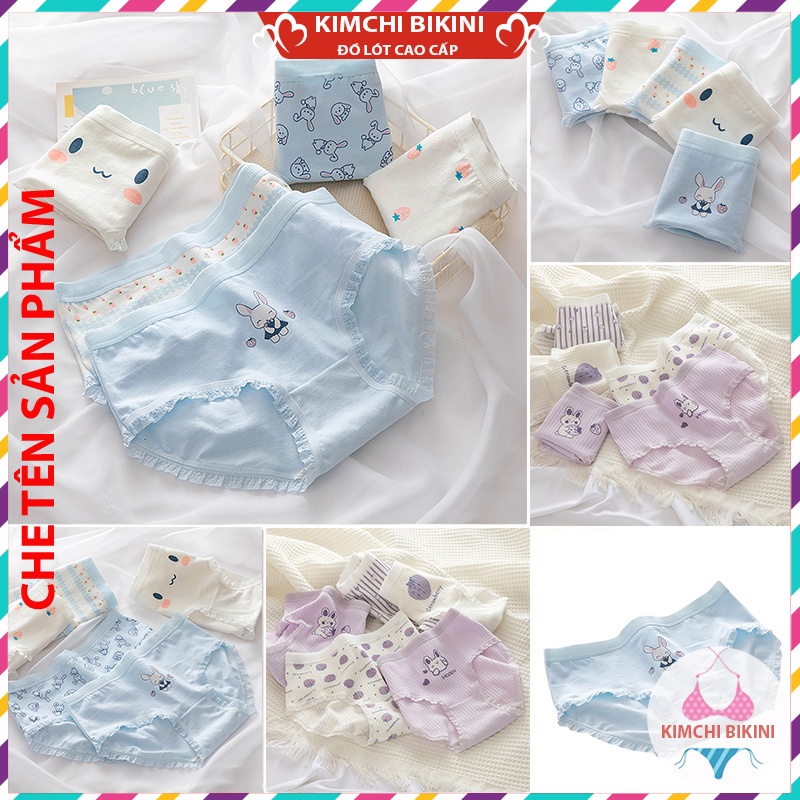 Quần Nót Cotton Nữ Hoạ Tiết Dễ Thương Cute BST Thu Đông KIMCHIBIKINI quần nhỏ cạp thấp mẫu mã đa dạng với nhiều màu sắc