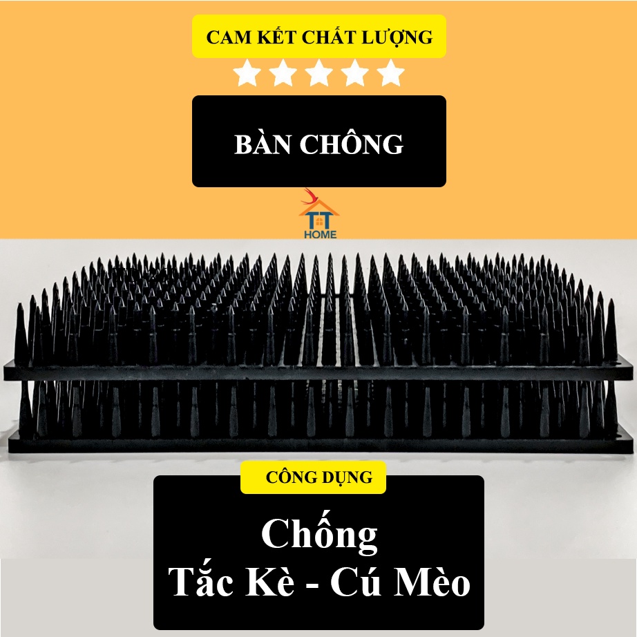 BÀN CHÔNG CHỐNG TẮC KÈ - CÚ MÈO (NHỰA ĐEN) ⚡ CAO CẤP ⚡