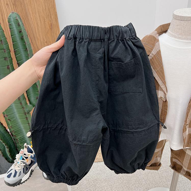 Quần Cotton Dáng Rộng Mềm Mại Thoáng Khí Có Dây Rút Phong Cách Hàn Quốc Cho Nam 1101