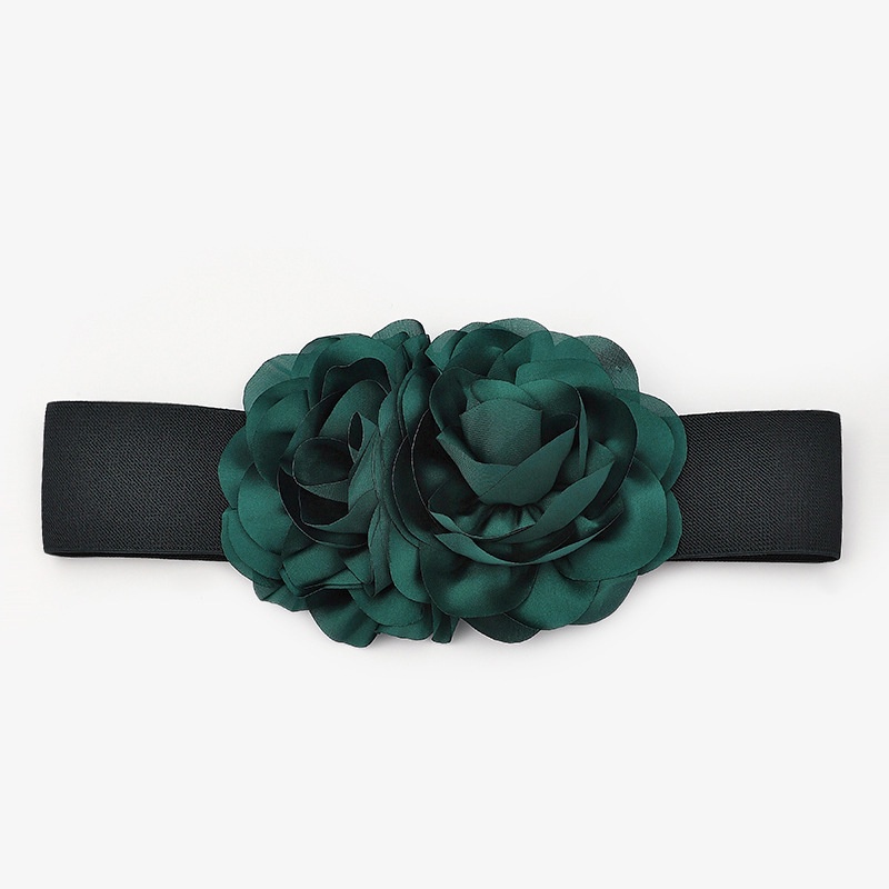 Thắt Lưng Co Giãn Họa Tiết Hoa Thời Trang Thu Đông Âu Mỹ Cho Nữ