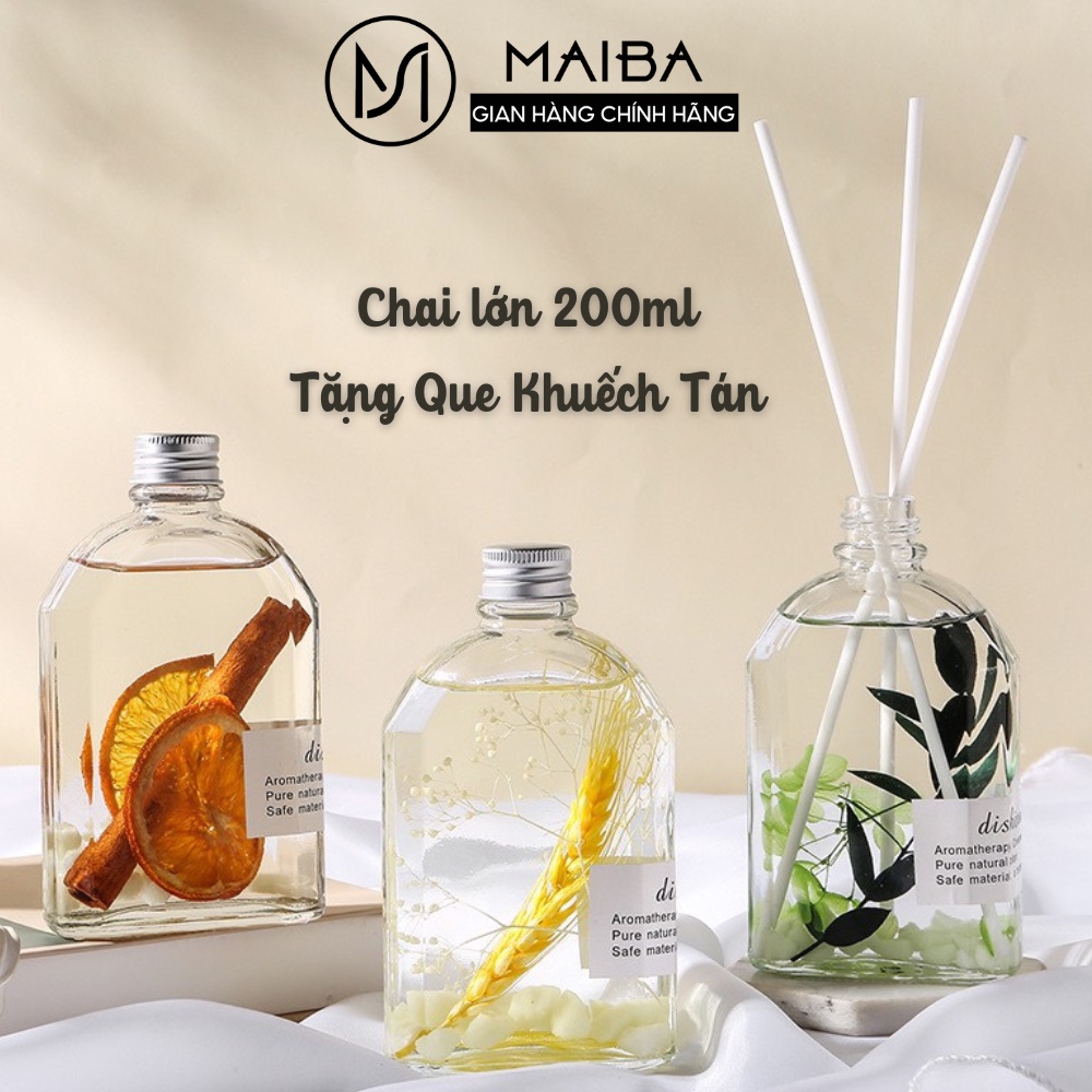 ( Chai lớn 200ML) Tinh dầu thơm phòng phát sáng MAIBA khuếch tán hương thơm thiên nhiên 200ML