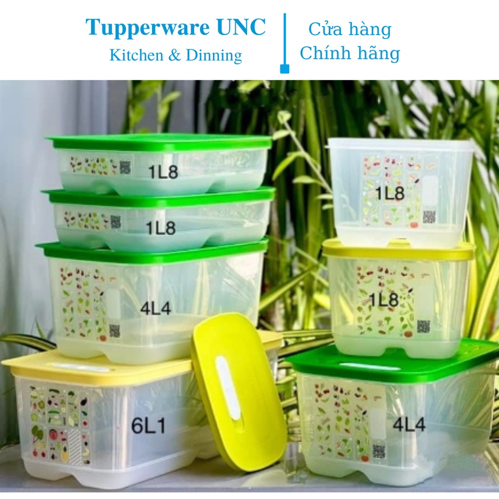 Bộ hộp Trữ Mát Có Nút Hô Hấp Tupperware Ventsmart 7 Hộp