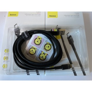 Cáp xạc nhanh Baseus cổng USB-lingtning, cổng TypeC-Type C, cổng USB - Type C chiều dài 1m, 2m