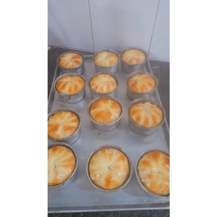 10 Khuôn Bánh da Lợn / Bông Lan/ Bánh Nướng Cao 3cm Chất Liệu Nhôm