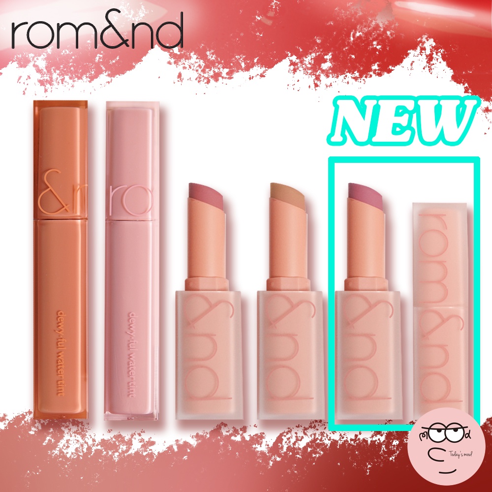(NEW:Muteral Nude) DEWY·FUL WATER TINT & ZERO MATTE LIPSTICK (5 colours) Mới: Son Môi Màu Nhạt Lì Sương Khó Chịu Son Lì Kết Cấu Mịn Như Nhung