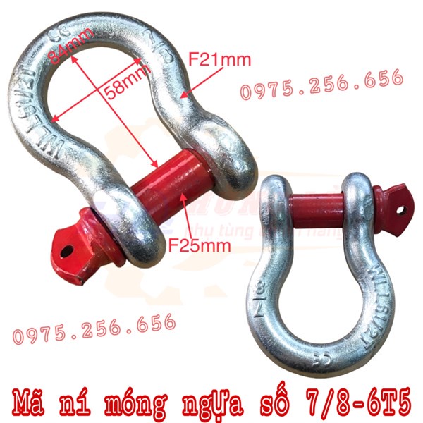 Ma ní - mã lý móng ngựa số 7/8-6T5 (Cái) phụ tùng máy nông nghiệp phụ tùng Hùng Lỳ