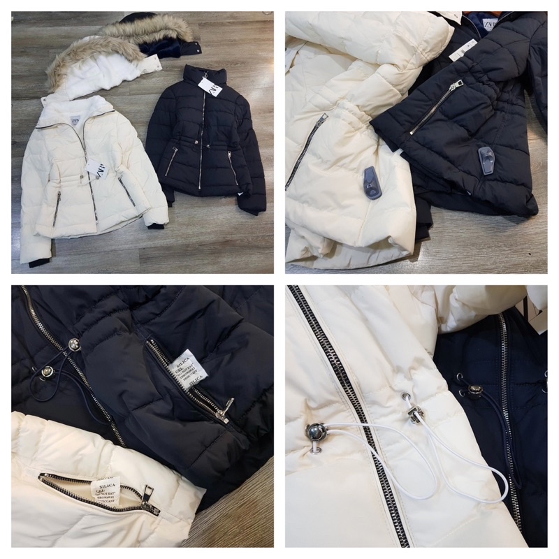 AK11 - Áo khoác phao parka ZARA dáng ngắn hàng dư xịn