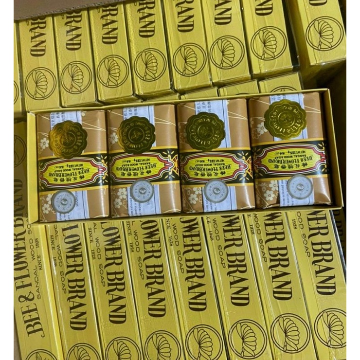Xà phòng cục gỗ đàn hương nội địa trung 125gr chính hãng BEE & Local FLOWER