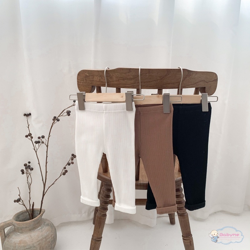 Quần Legging Co Giãn Màu Sắc Đơn Giản Cho Bé Gái