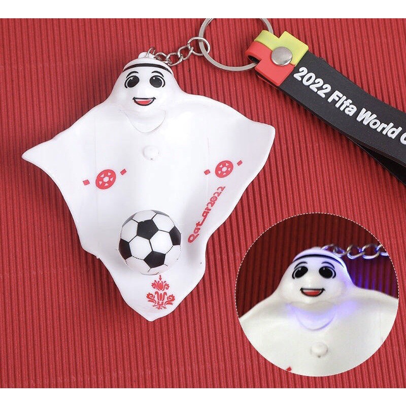 Đồ chơi - móc khóa phát sáng hình World - Cup 2022