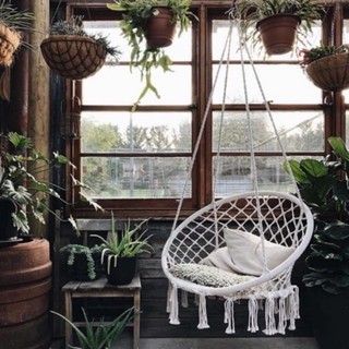võng ngồi  macrame, võng treo thư giãn macrame
