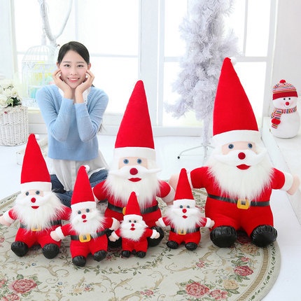 Gấu Bông Hình Ông Già Noel Đội Mũ 50cm - 75cm Hàng cao cấp_ Đồ chơi giáng sinh Noel cho bé