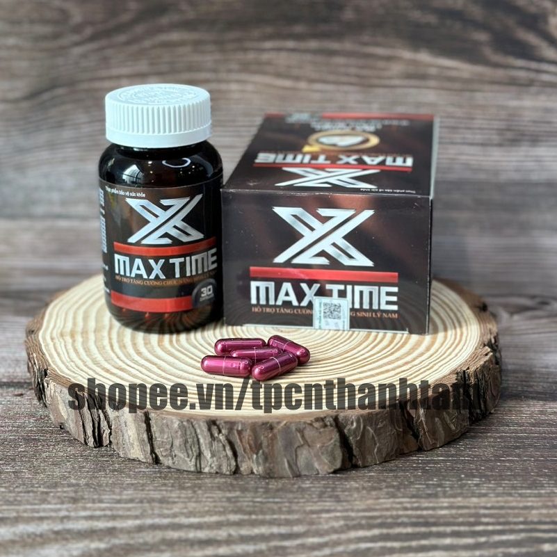 Viên uống hảu biển MAXTIME hỗ trợ trăng cường sinh lý, giảm xuất tính sớm, kéo dài thời gian quan hệ - Hộp 30 viên