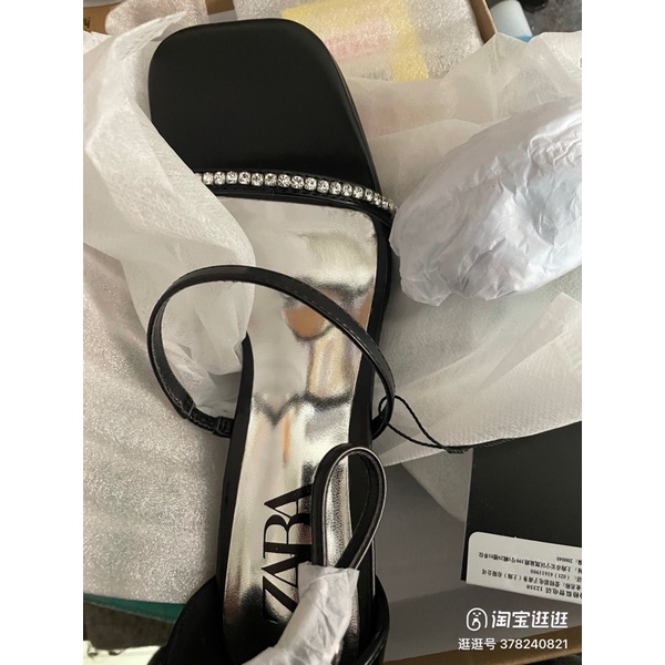 ORDER 🌸 ZR Giày dây ngang quai mảnh mũi vuông đá gót nhọn 9cm