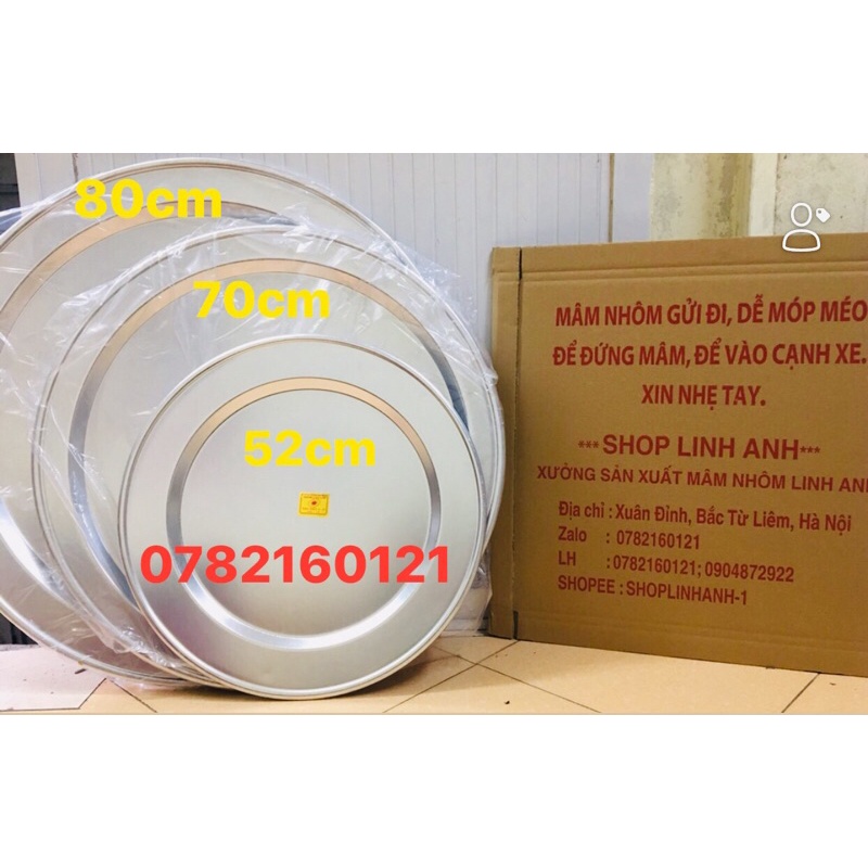 Combo bộ 3 mâm giá rẻ đường kính 52, 70, 80cm