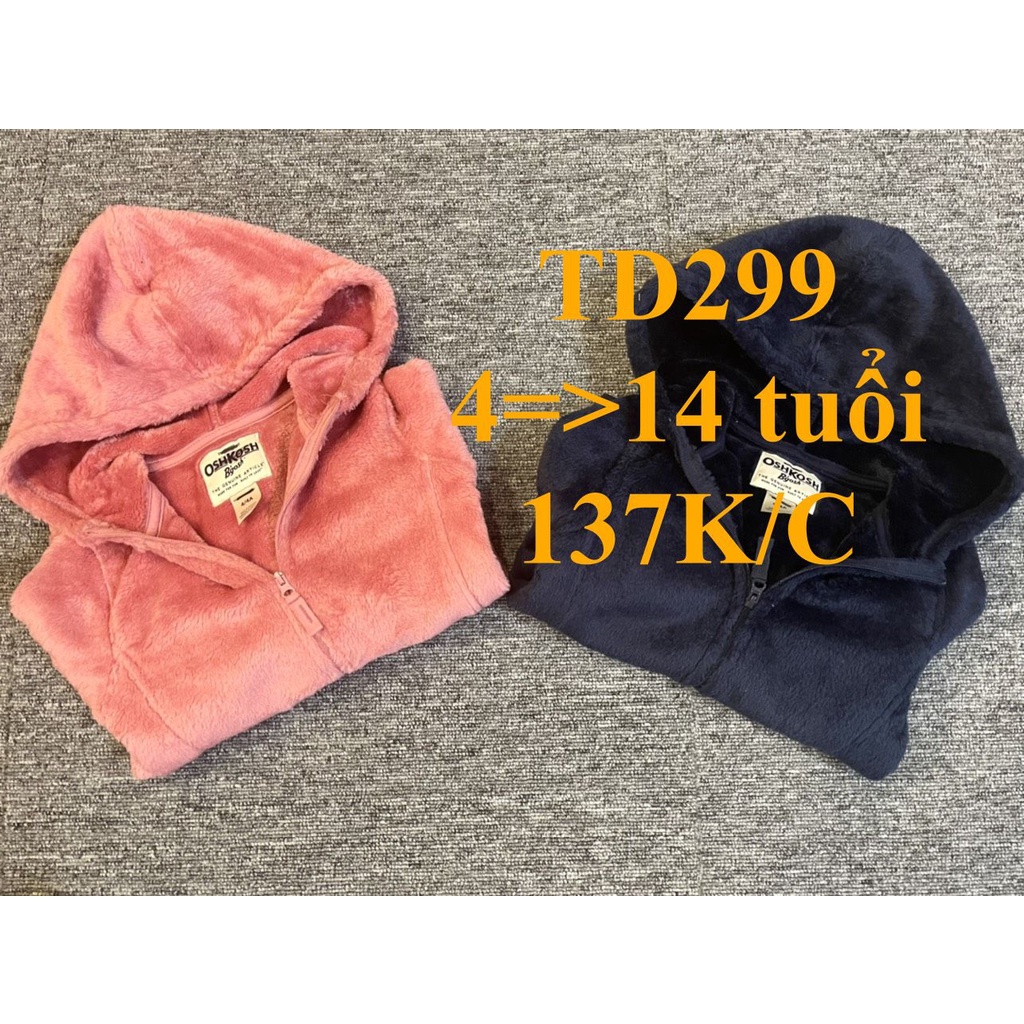 * Mã TD299: Áo khoác lông bé gái  hàng VNXK dư xịn BC 9949