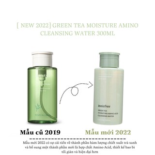 Nước tẩy trang trà xanh Innisfree Green Tea Cleansing Water 300ml (Bill mua ảnh bên cạnh)