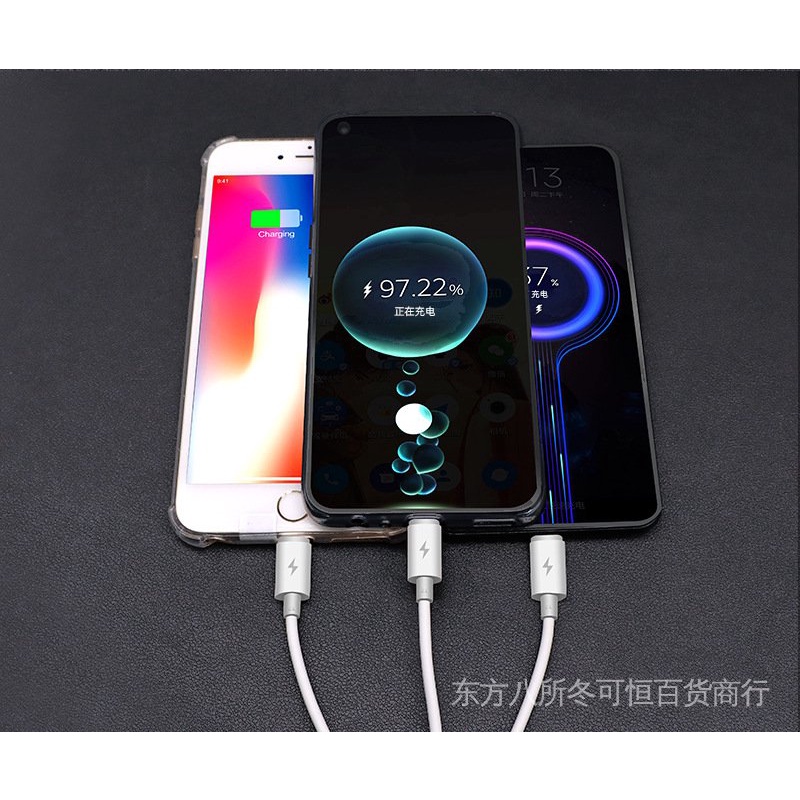 Cáp Sạc Nhanh Ba Trong Một 2A Bằng PVC Ba Đầu Cho Android