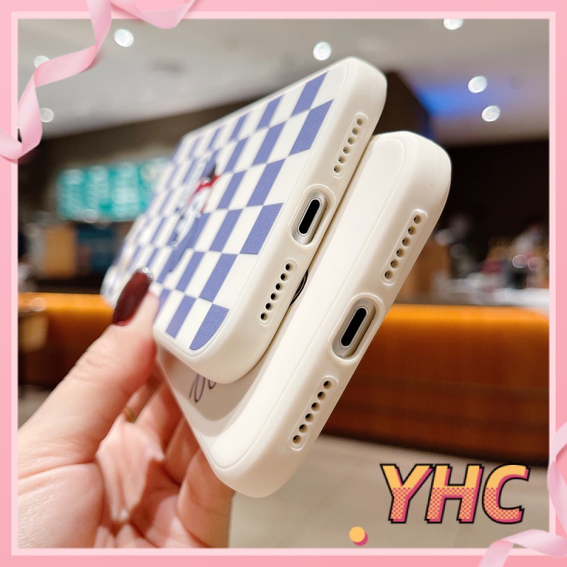 ốp iphone TPU Họa Tiết Kẻ Ô Cún Dễ Thương tương thích iPhone 6s 6splus 7 7plus 8 8plus X XS XSMAX 11 12 Pro Max Plus Promax-968