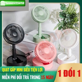 Quạt mini để bàn sạc tích điện gấp gọn usb fan a9